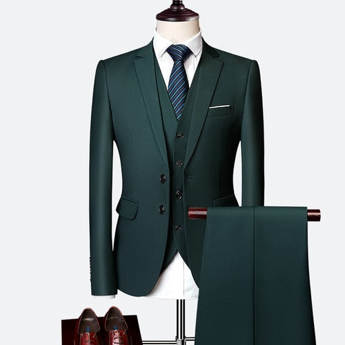 Three-Piece Slim Fit Formal Suit
