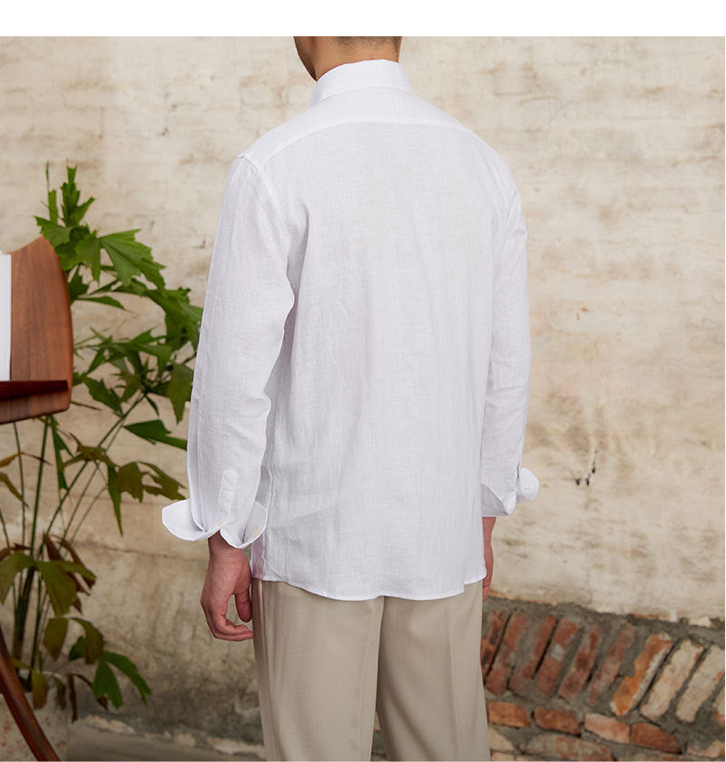 Linen Breathable Long Sleeve Button up