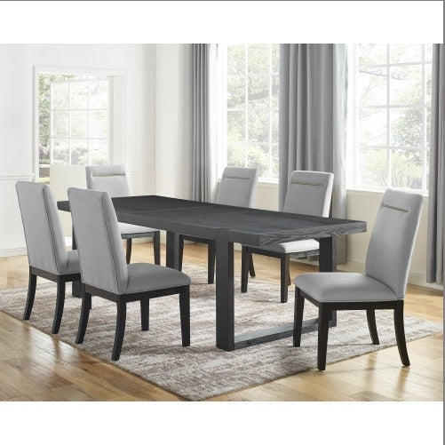 Yves Wood Dining Table - 7 Piece Dining Set