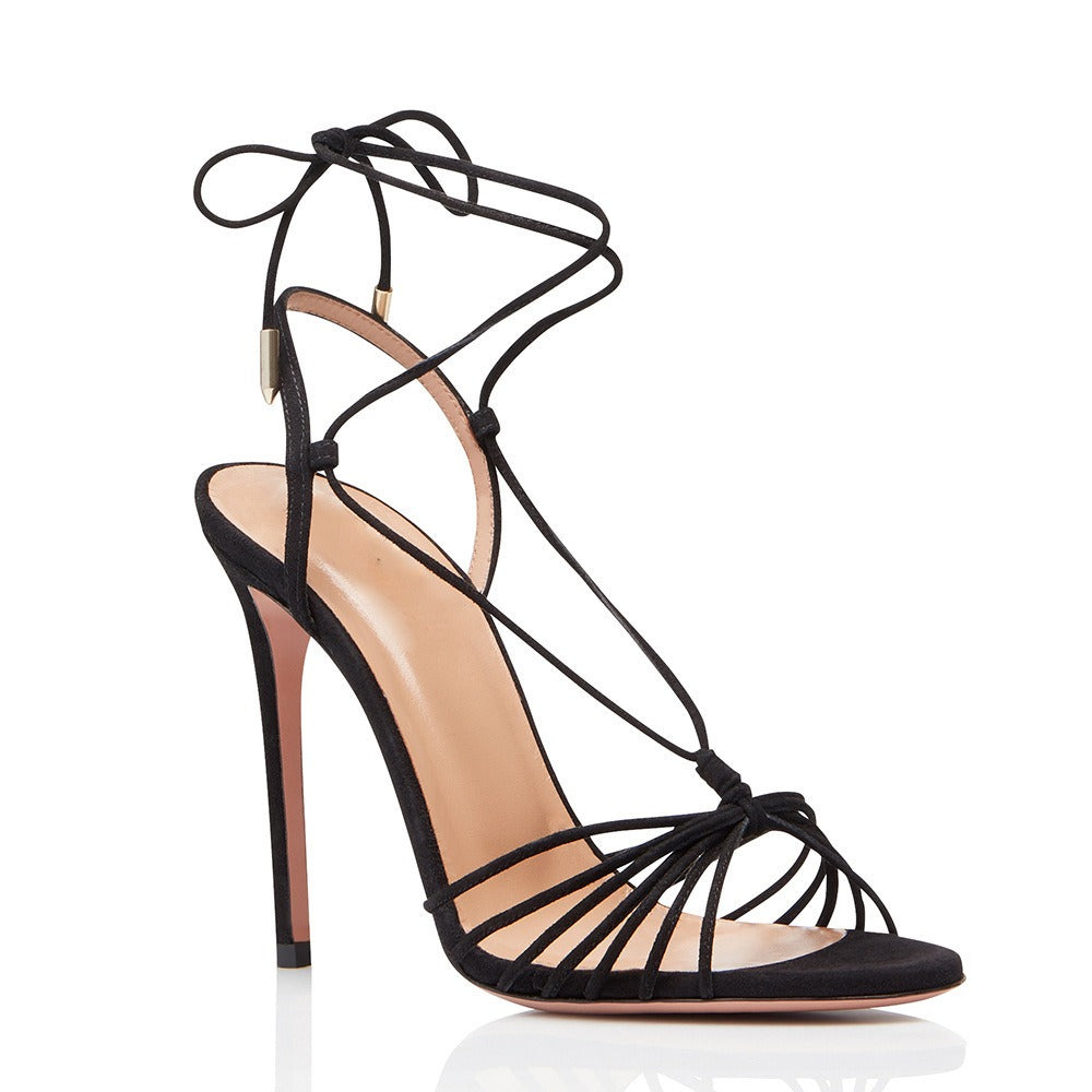 Strap Web Toe High Heels