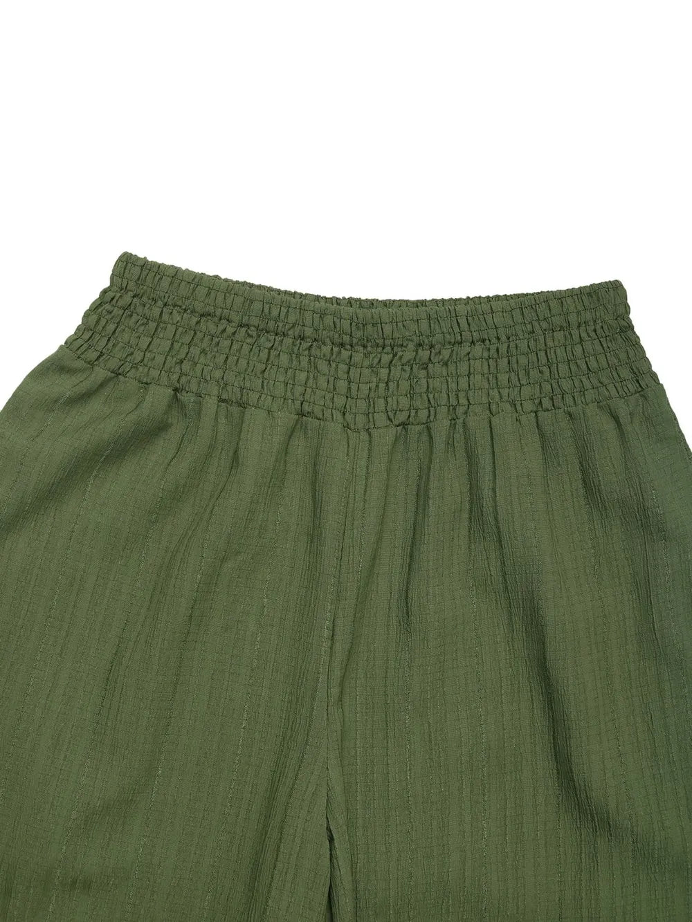 Smocked Wide Leg Pants