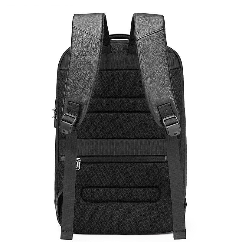 BANGE Leather Waterproof Computer Backpack