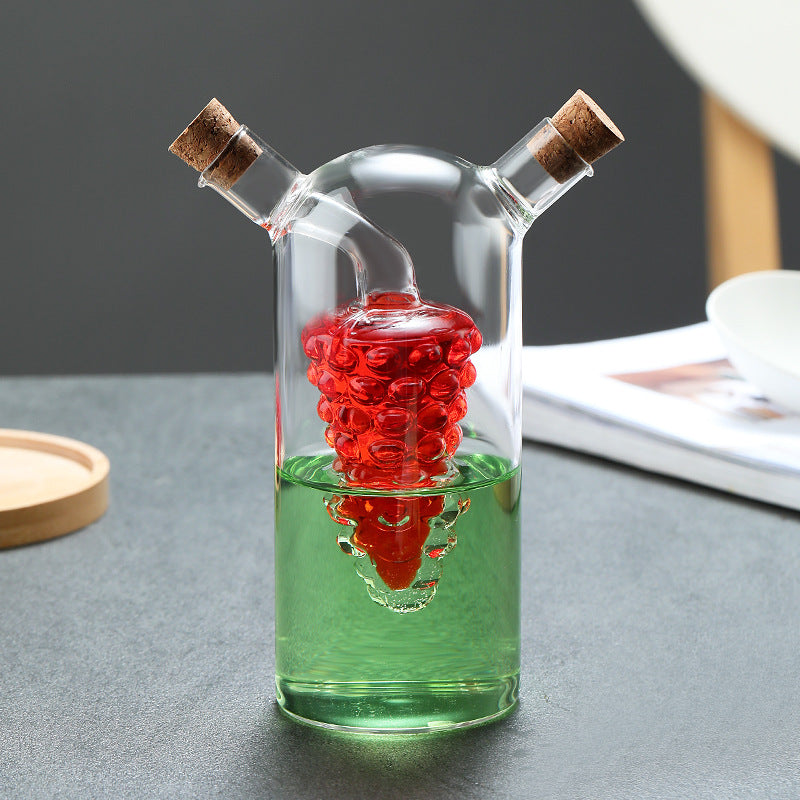 Double-layer 2-in-1 Glass Bottles - Oil, Vinegar, Sauce Bottles