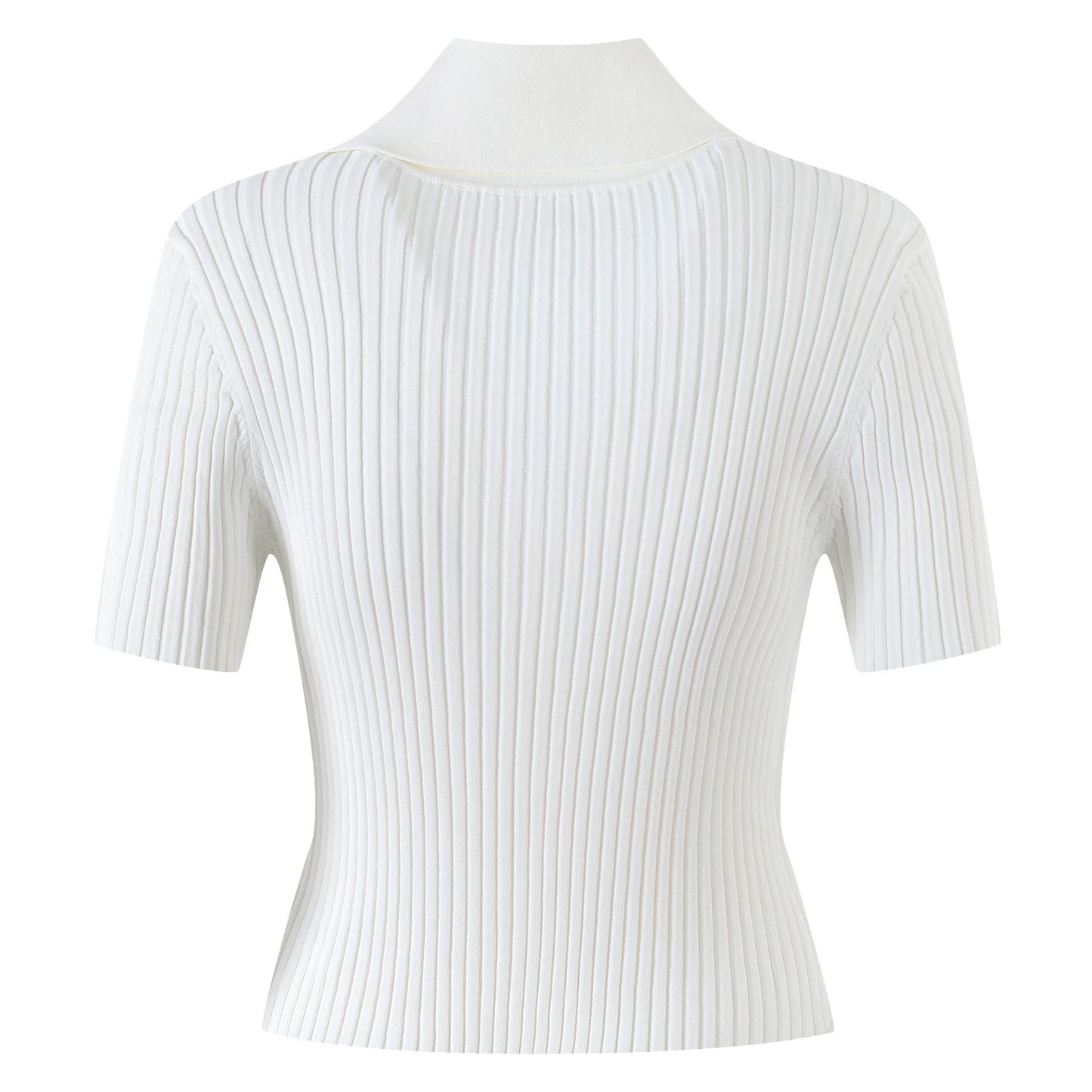 V-Neck Short Knitted Cardigan