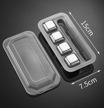 Stainless Steel Chilling Stones Ice Cubes Set