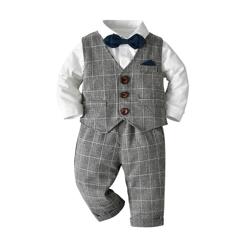 Bow Tie Two-Piece Single-Breasted Suit