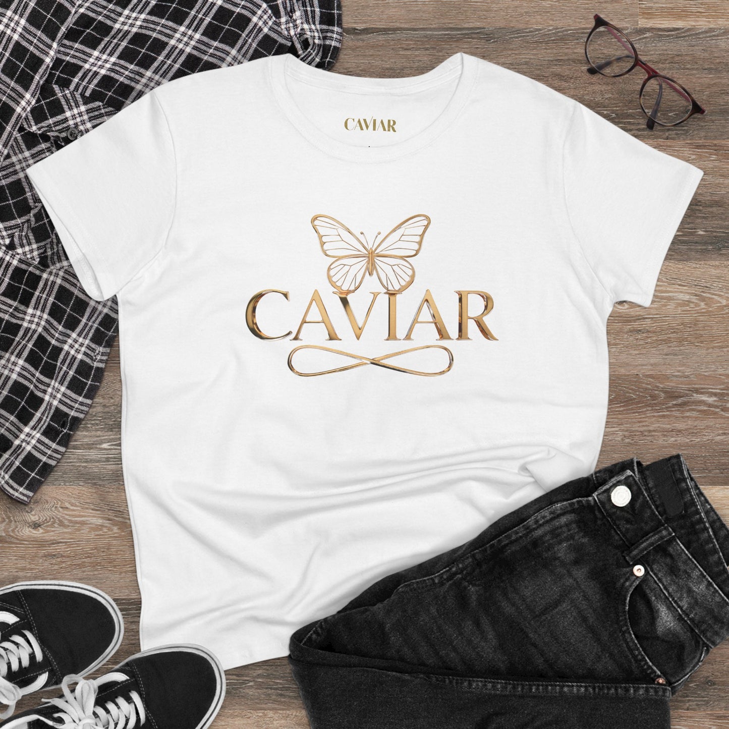 CAVIAR Golden Butterfly Tee