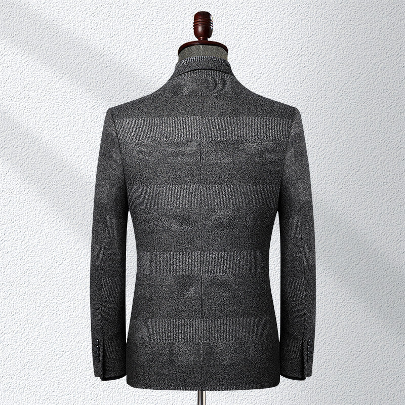Horizontal Stripe Two Tone Blazer