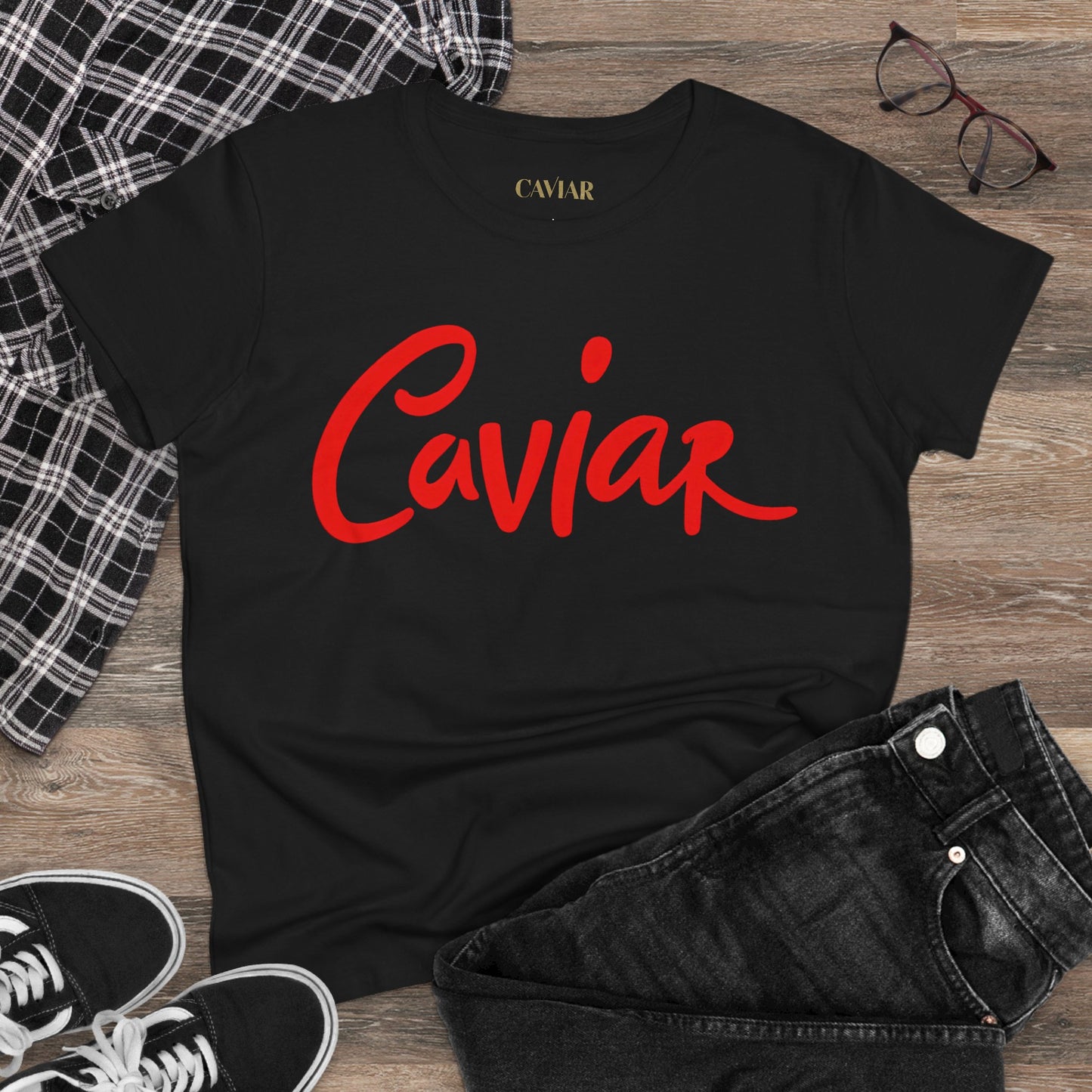 CAVIAR Red Logo Tee