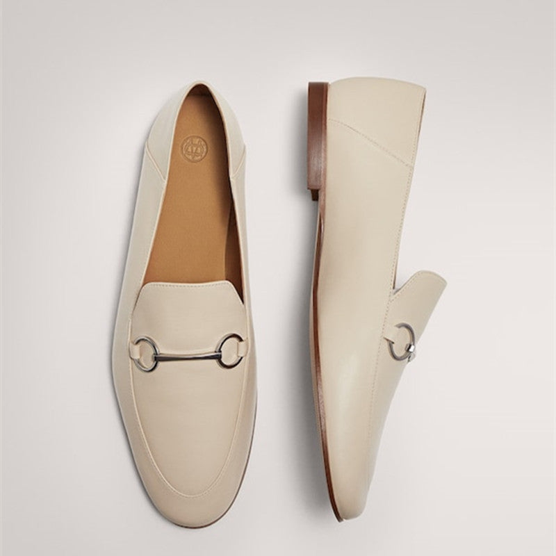 Autumn Genuine Leather Flats