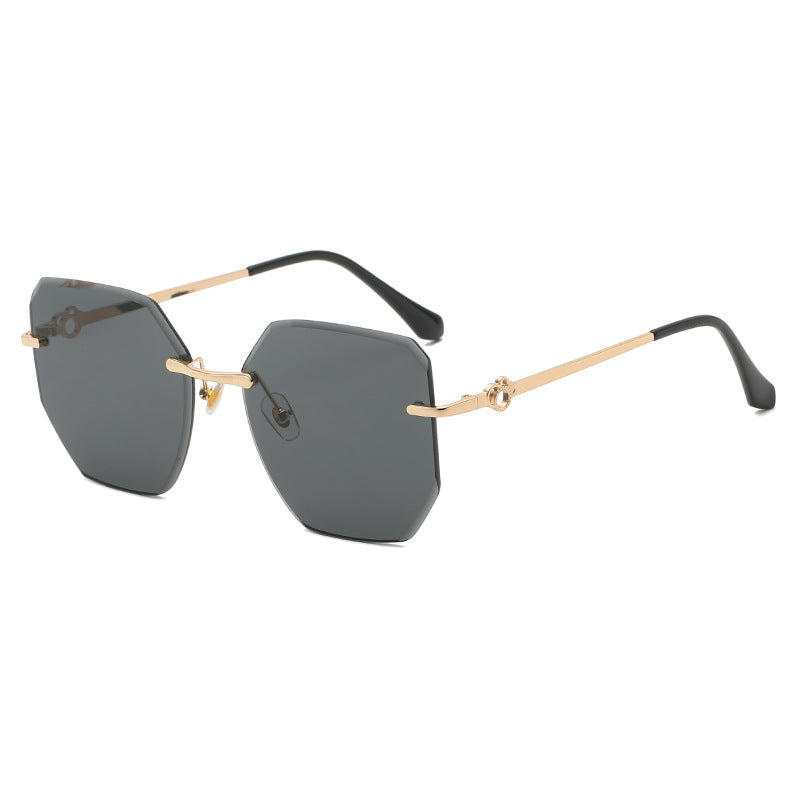 Rimless Cut Edge Sunglasses