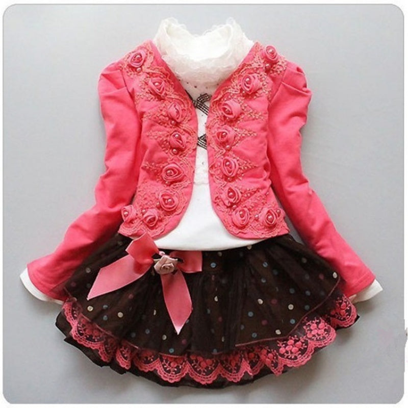 Ruffle Tracksuit Skirt Dress