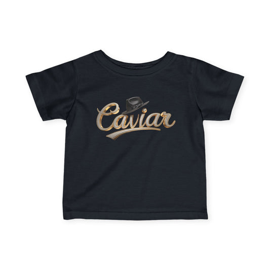 CAVIAR Fedora Gold Logo Infant Tee