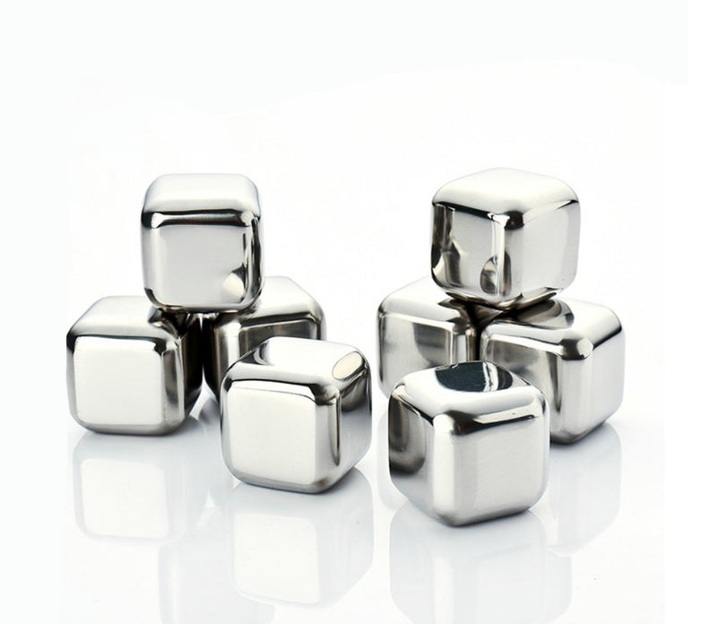 Stainless Steel Chilling Stones Ice Cubes Set