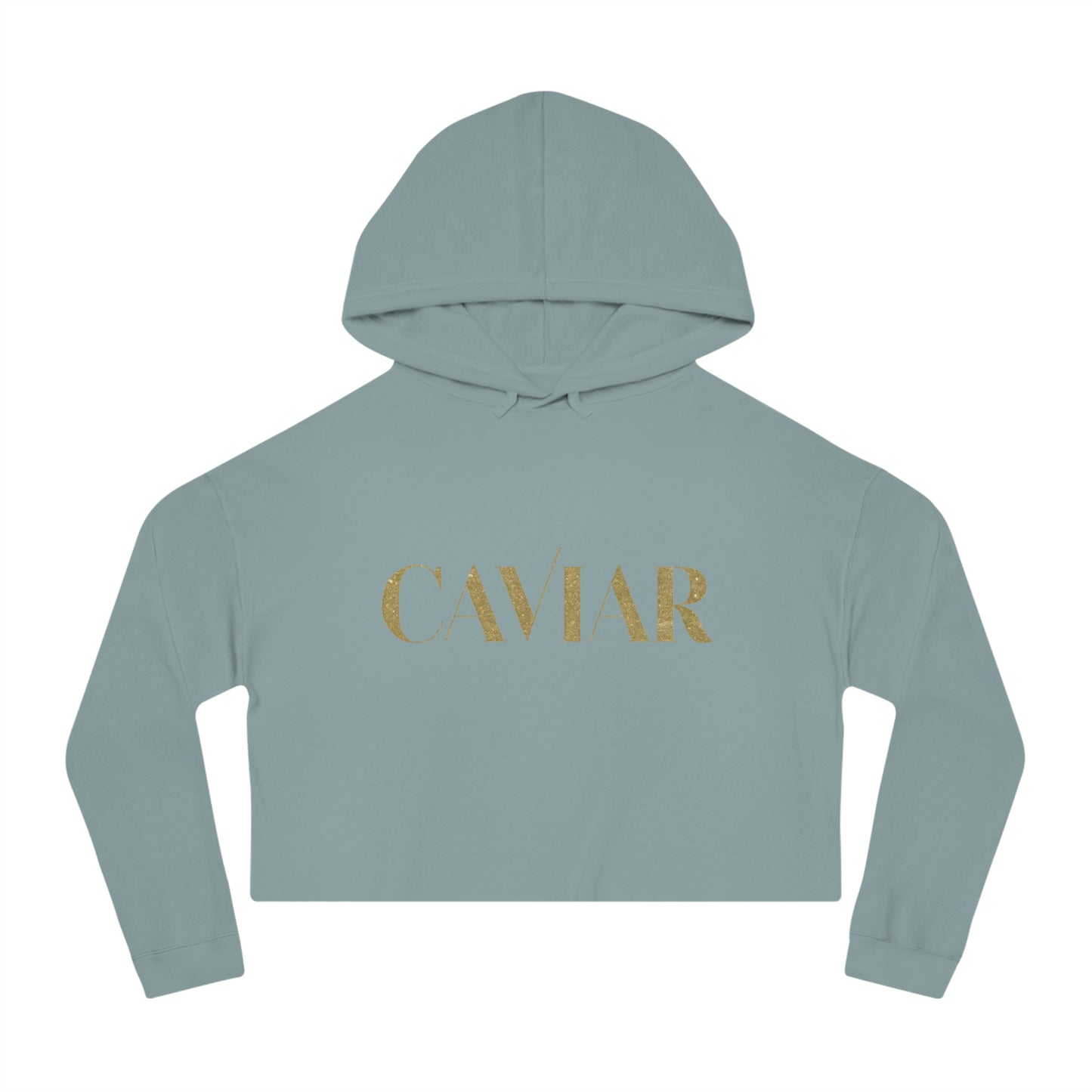 CAVIAR Cropped Hooded Sweatshirt