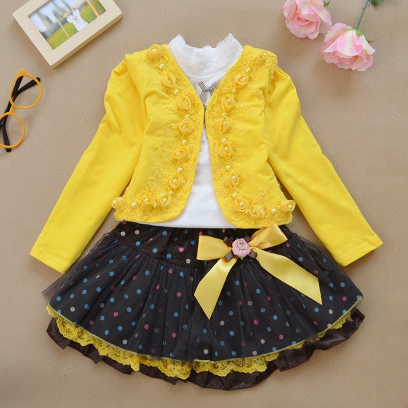 Ruffle Tracksuit Skirt Dress