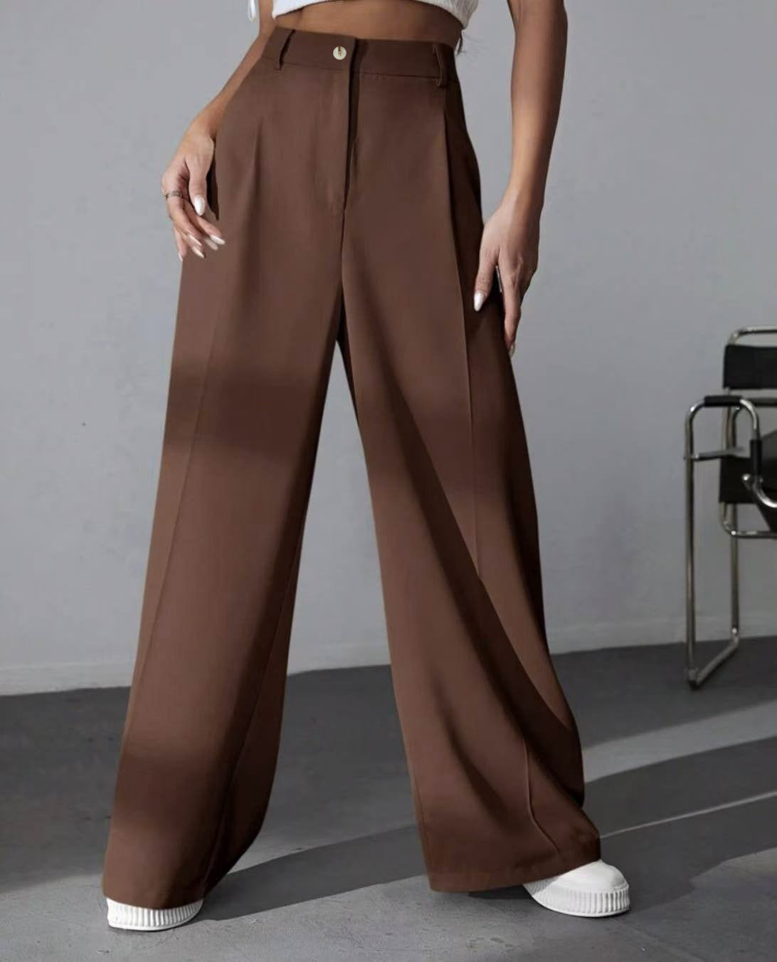 Flare Bottom Straight Leg Pants