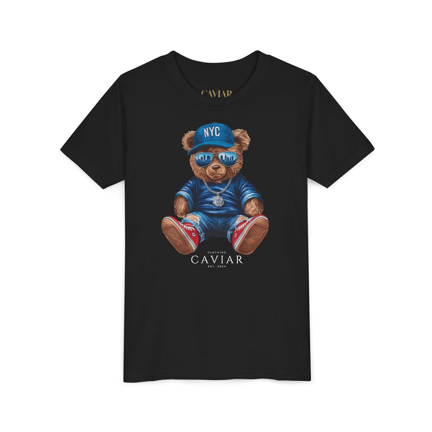 CAVIAR Teddy Bear NYC Girls Tee