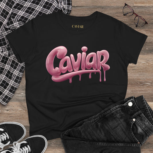 CAVIAR Pink Bubble Drip Tee