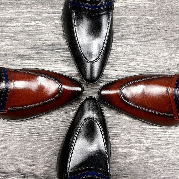 Genuine Leather Shallow Mouth Dress Shoes