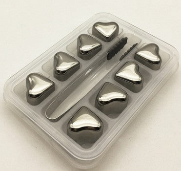 Stainless Steel Chilling Stones Ice Cubes Set