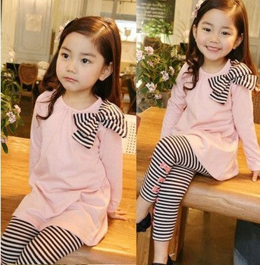 Shouder Bow Sweter Pants Set