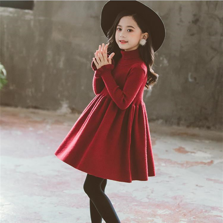Long Sleeve Turtle neck Dress