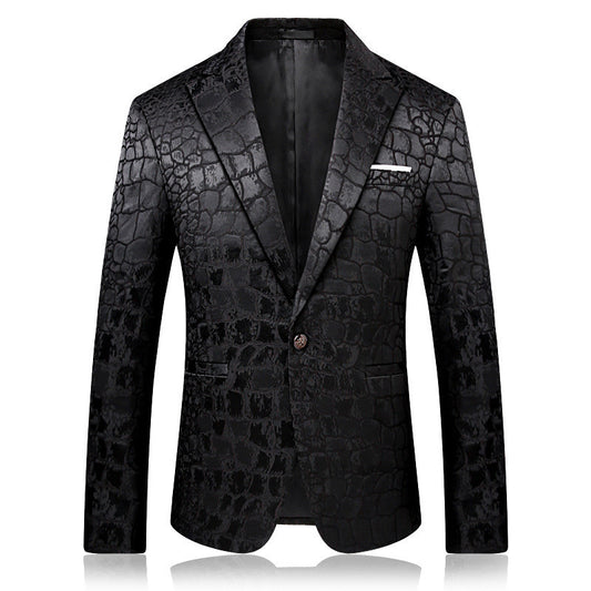 Jacquard Single Breasted Blazer