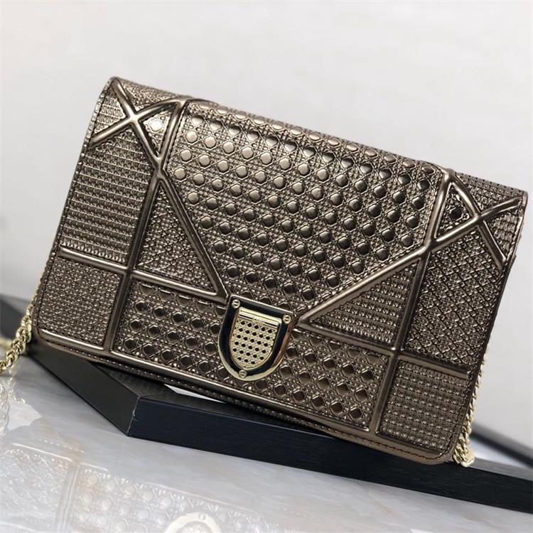 Leather Square Clutch Bag