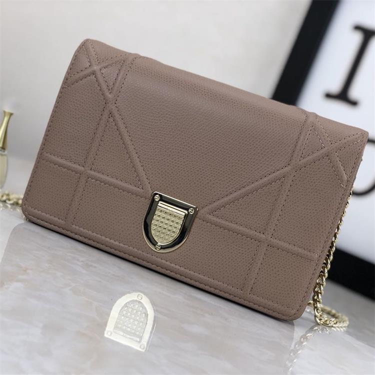 Leather Square Clutch Bag