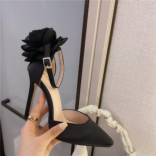 Ankle Strap Rose High Heels