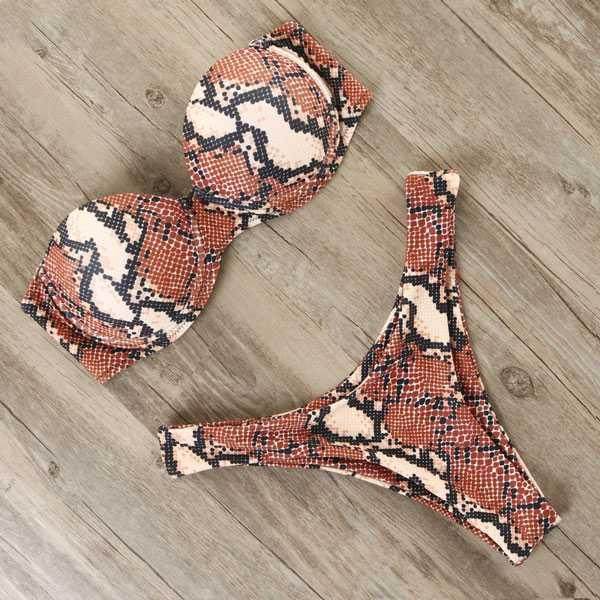 Strapless Two Piece Bikini