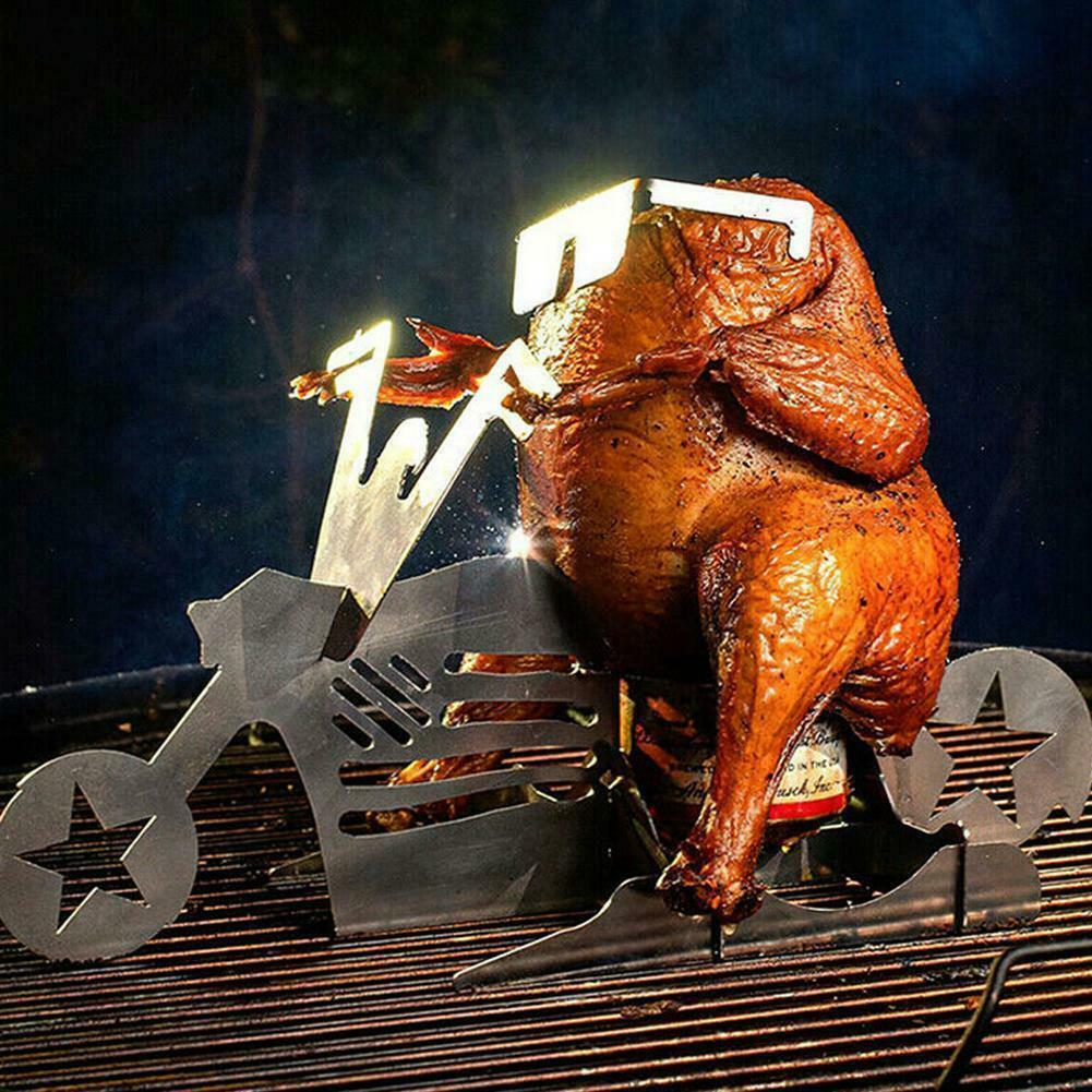 Funny Chicken Motorcycle Beer Stand