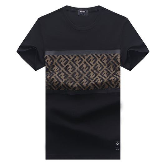 "F" Print mercerized Cotton Tee