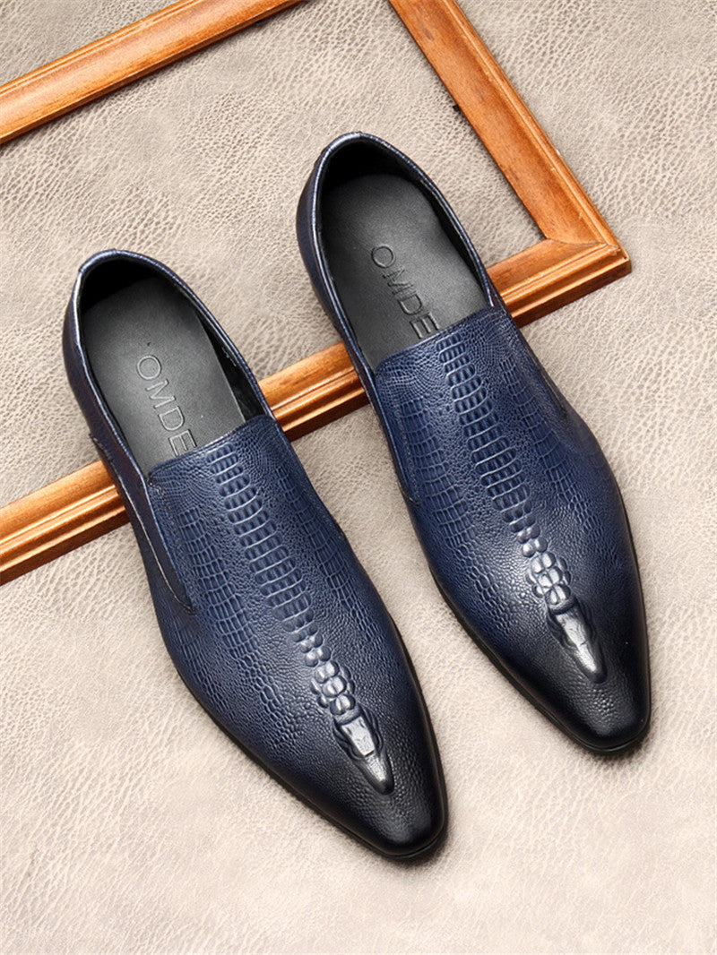 Pointed Toe Leather Dress Shoes