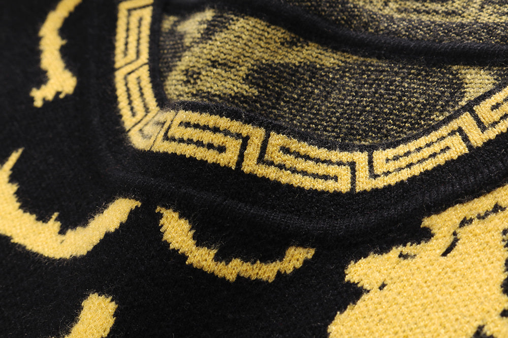 Round Neck Pullover Slim-fit Sweater