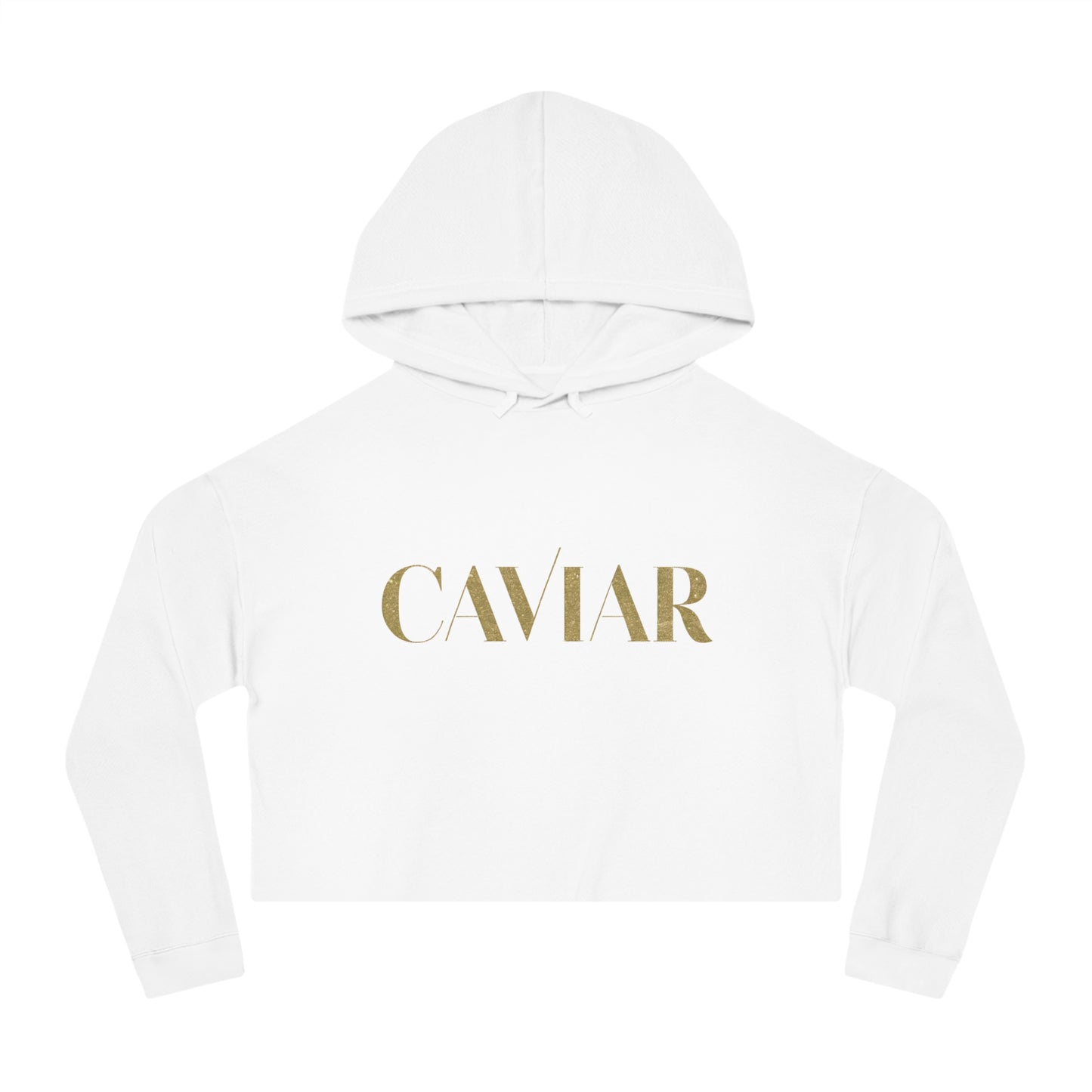 CAVIAR Cropped Hooded Sweatshirt