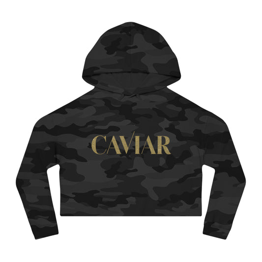 CAVIAR Cropped Hooded Sweatshirt