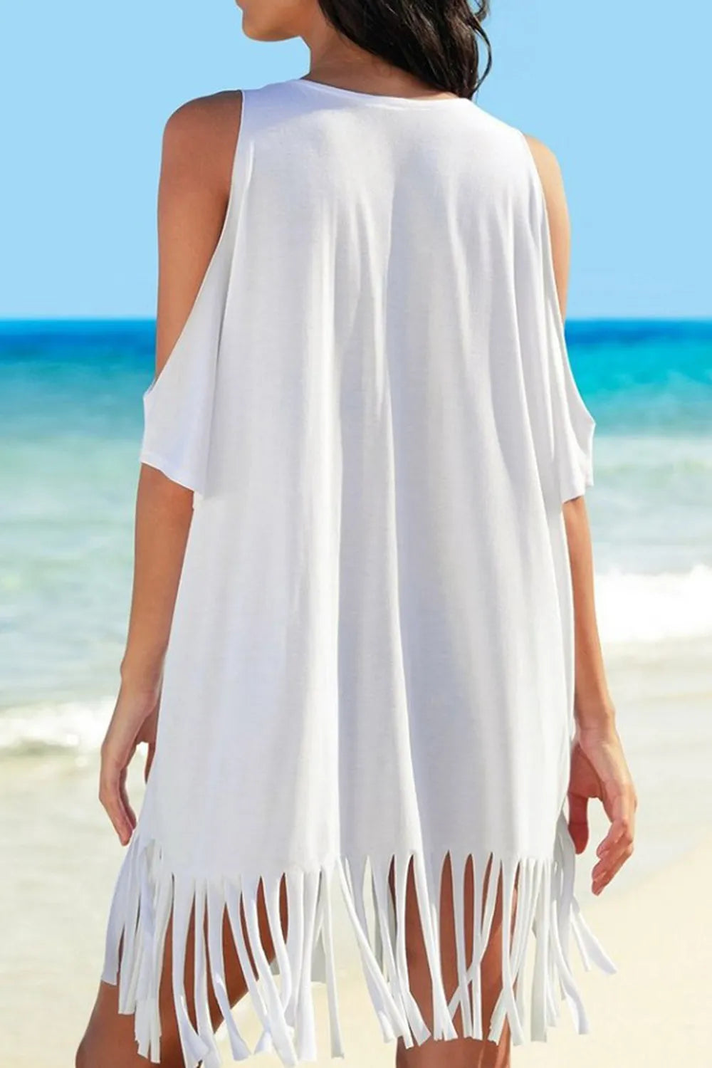 Off Shoulder "Take Me to the Beach" Bikini Cover Up