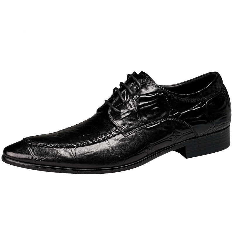 Genuine Leather Alligator Pattern Dress Shoes