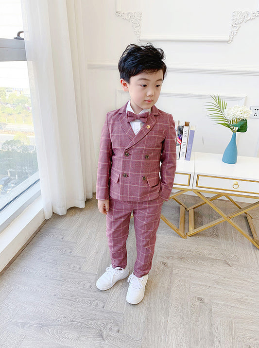 Plaid Two-Piece Formal Suit