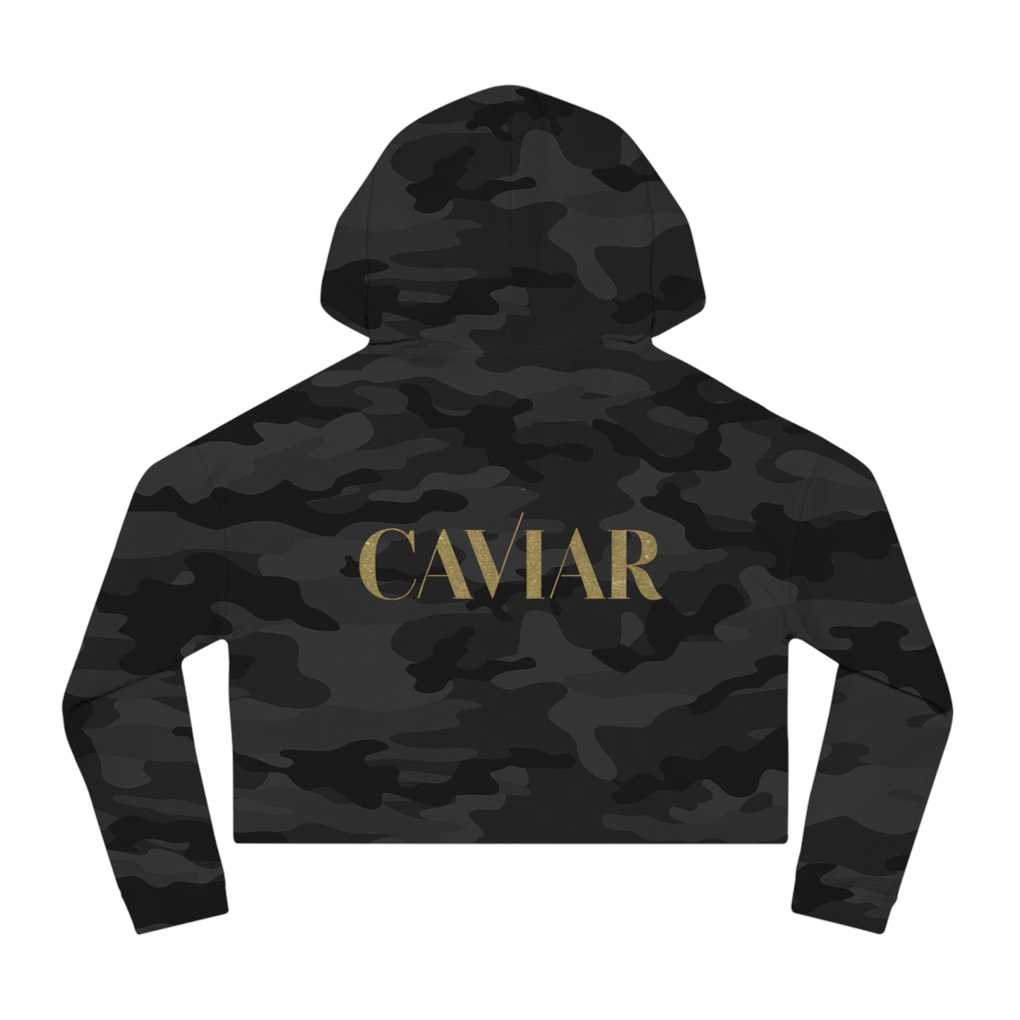 CAVIAR Cropped Hooded Sweatshirt