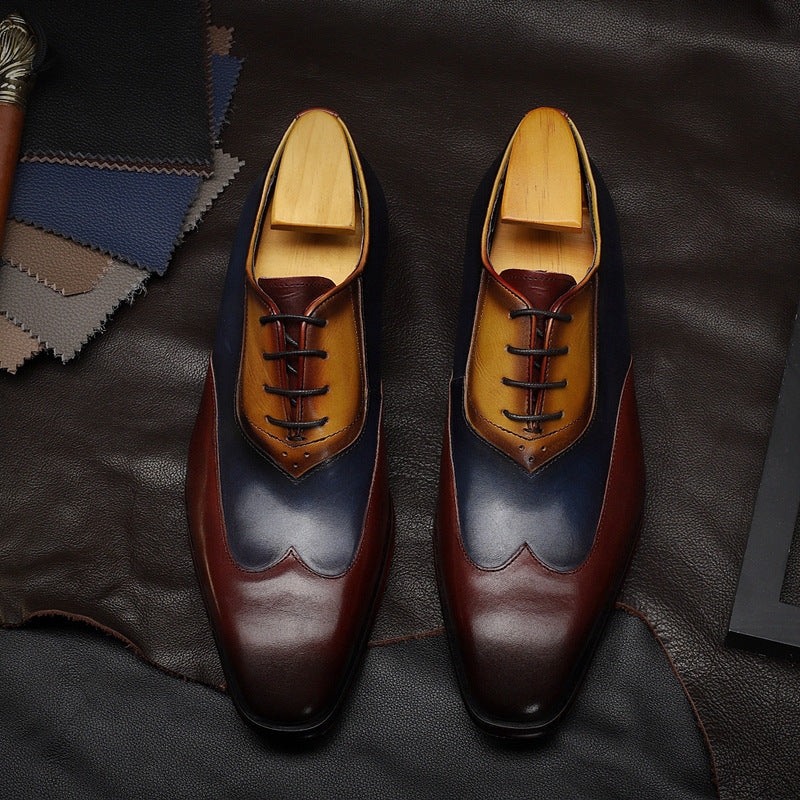 Genuine Leather Oxford Dress Shoes