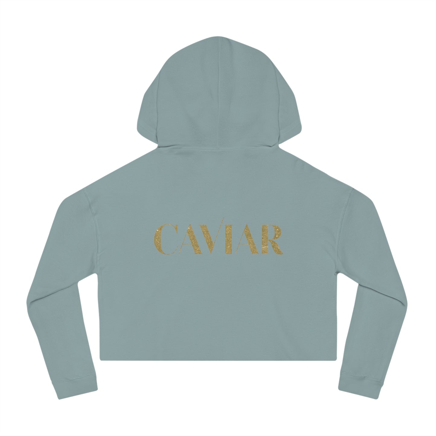 CAVIAR Cropped Hooded Sweatshirt