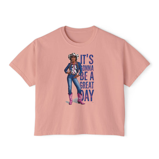 CAVIAR Great Day Cowgirl Boxy Tee