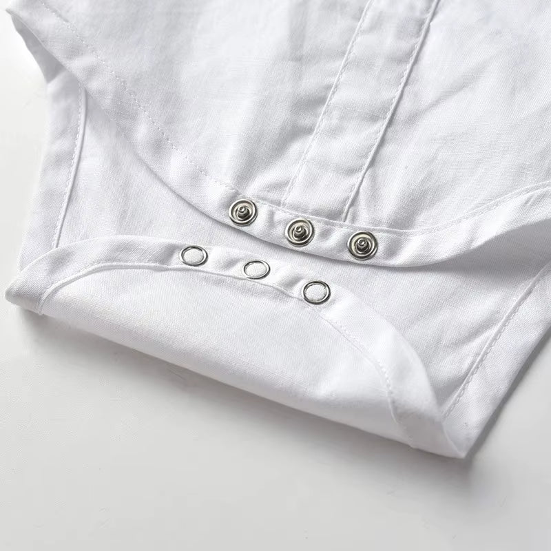 Baby Boys Tie Romper Clothes Cotton Shirt Toddler Formal Jumpsuit Birthday One-Piece Long Sleeve Children Party Clothes