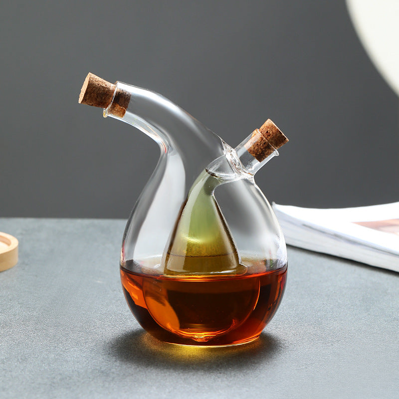 Double-layer 2-in-1 Glass Bottles - Oil, Vinegar, Sauce Bottles