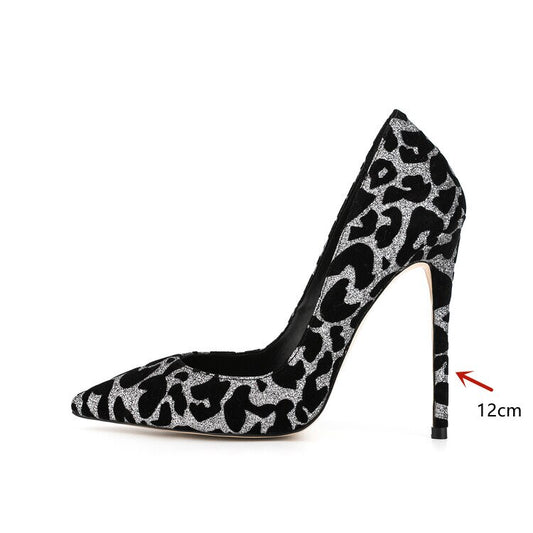 Leopard Print Pointed Toe High Heels