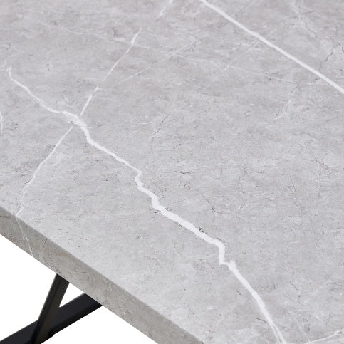 55 Inch Rectangular Dinner Table - Gray