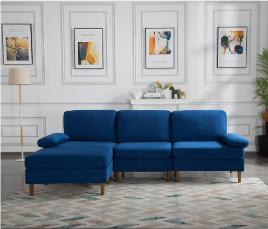 Modular Sectional Sofa - Blue